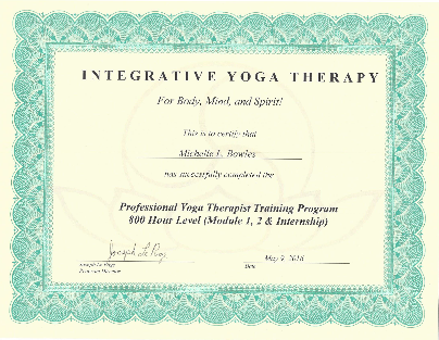 IYT 800 PYT Certificate