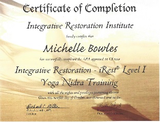 iRest 1 Certtificate